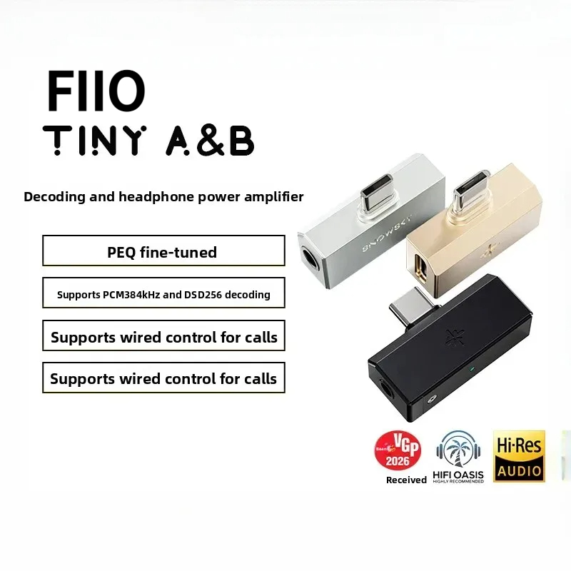 Audio Without Music - FiiO SNOWSKY TinyA/B DAC-Verstärker mit Direktanschluss,
