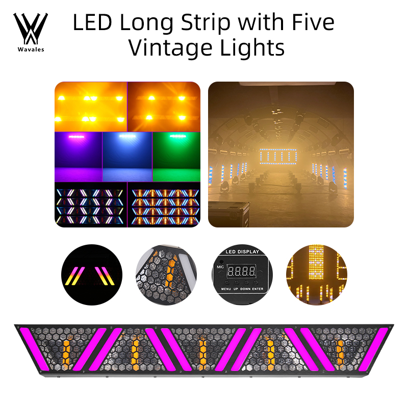 5X60W Bühnen-Retro-Lichter DMX – Audio Music Dj Bewertung und Preis